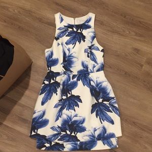 Keepsake Size S Blue/White Floral Dress